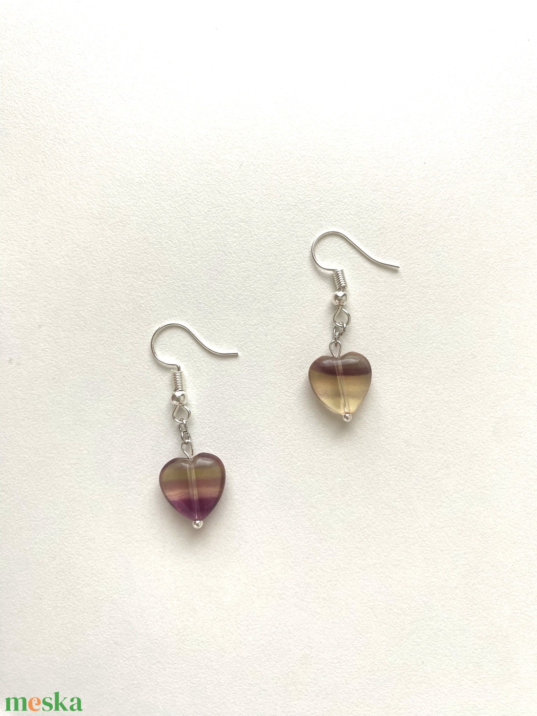 Fluorit Fülbevaló - ékszer - fülbevaló - lógó fülbevaló - Meska.hu