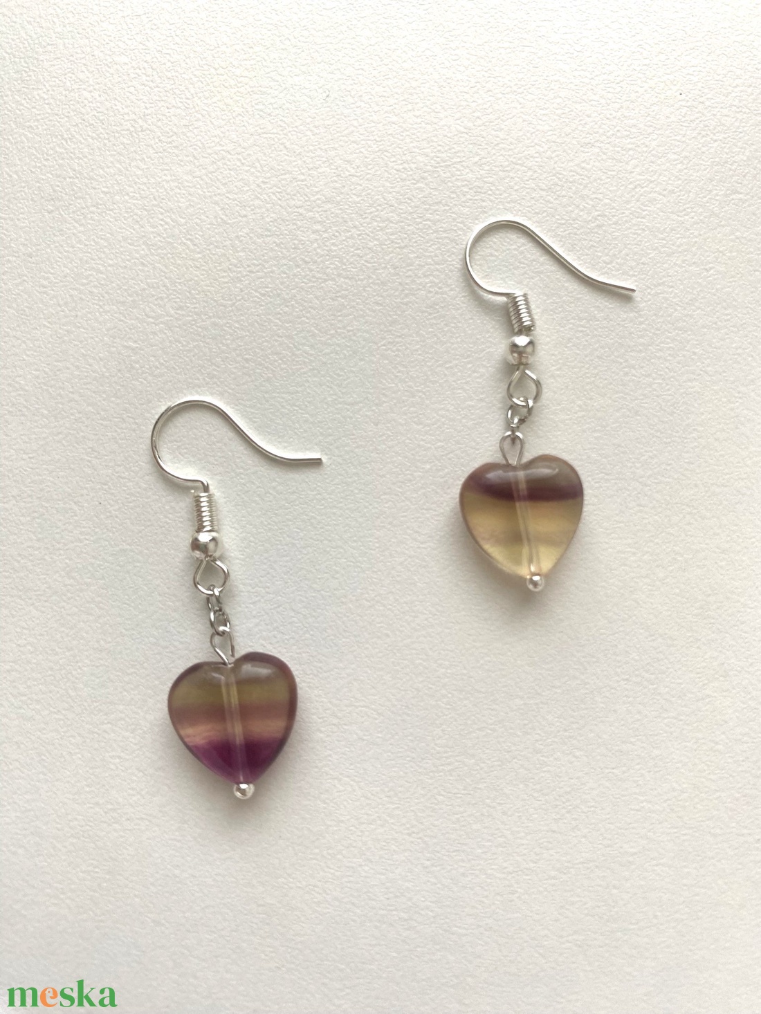 Fluorit Fülbevaló - ékszer - fülbevaló - lógó fülbevaló - Meska.hu