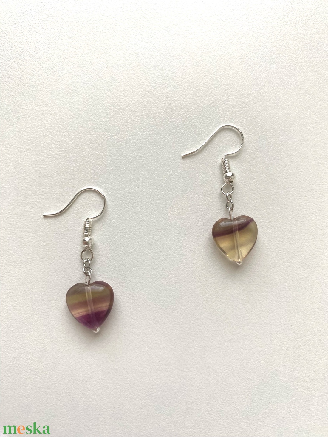 Fluorit Fülbevaló - ékszer - fülbevaló - lógó fülbevaló - Meska.hu