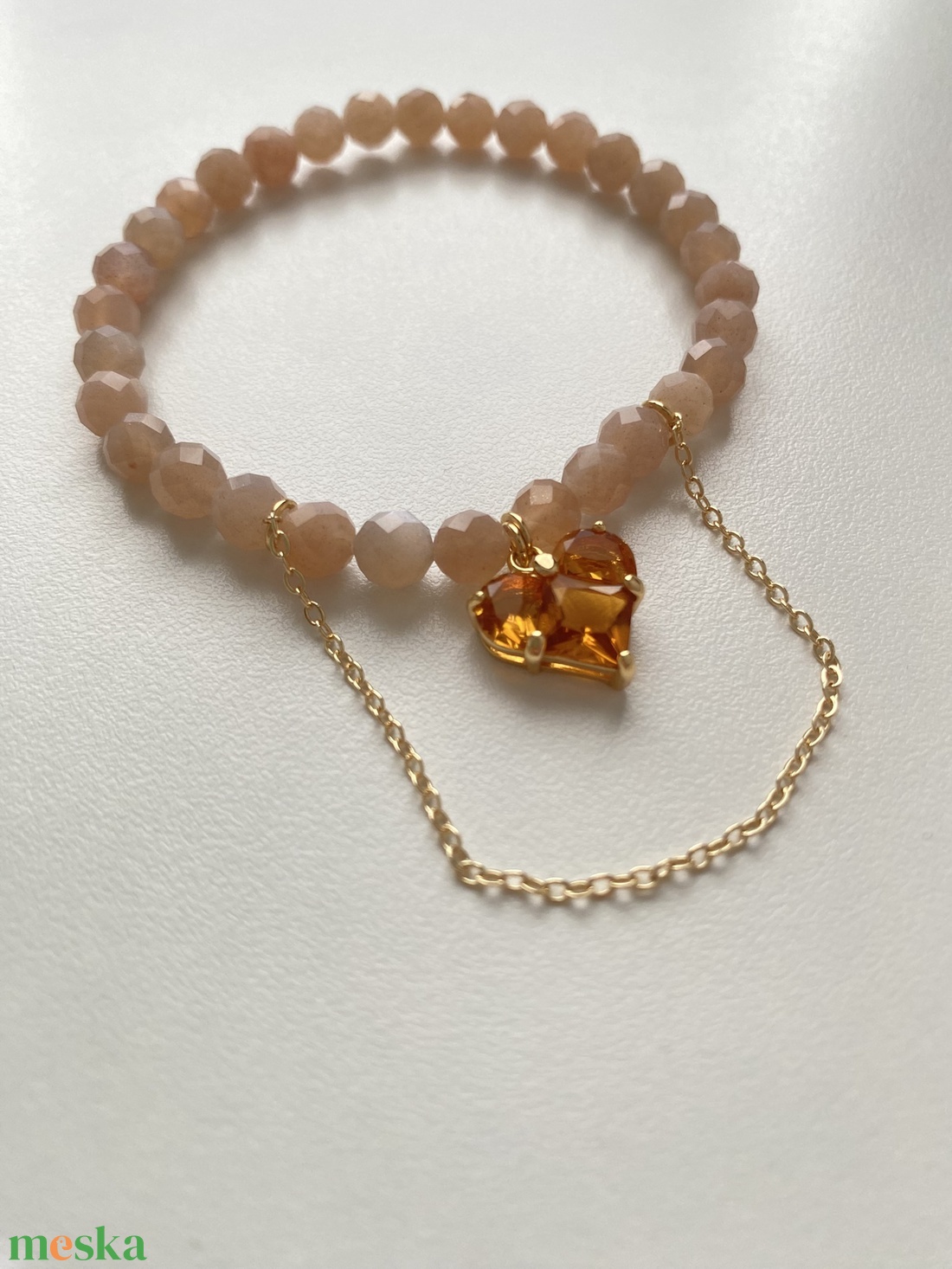 Napkő gumis karkötő - ékszer - karkötő - ásványkarkötő - Meska.hu