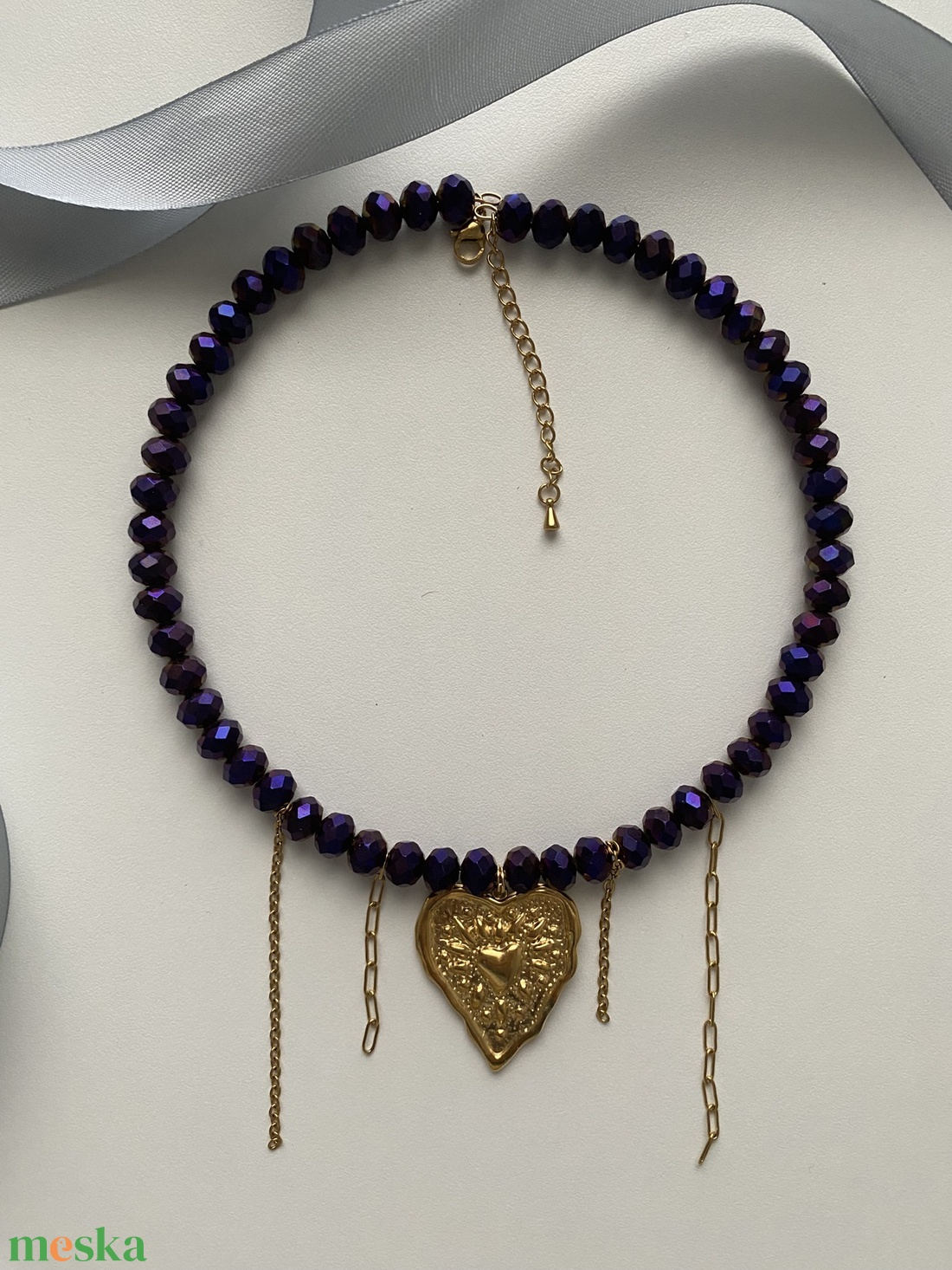 Choker  - ékszer - nyaklánc - bogyós nyaklánc - Meska.hu