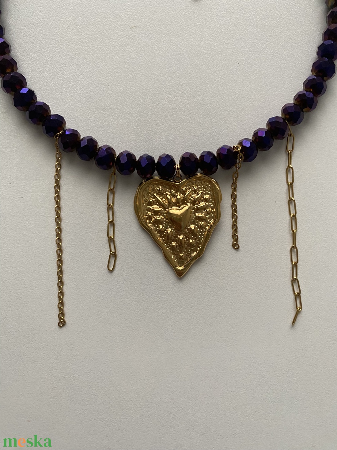 Choker  - ékszer - nyaklánc - bogyós nyaklánc - Meska.hu