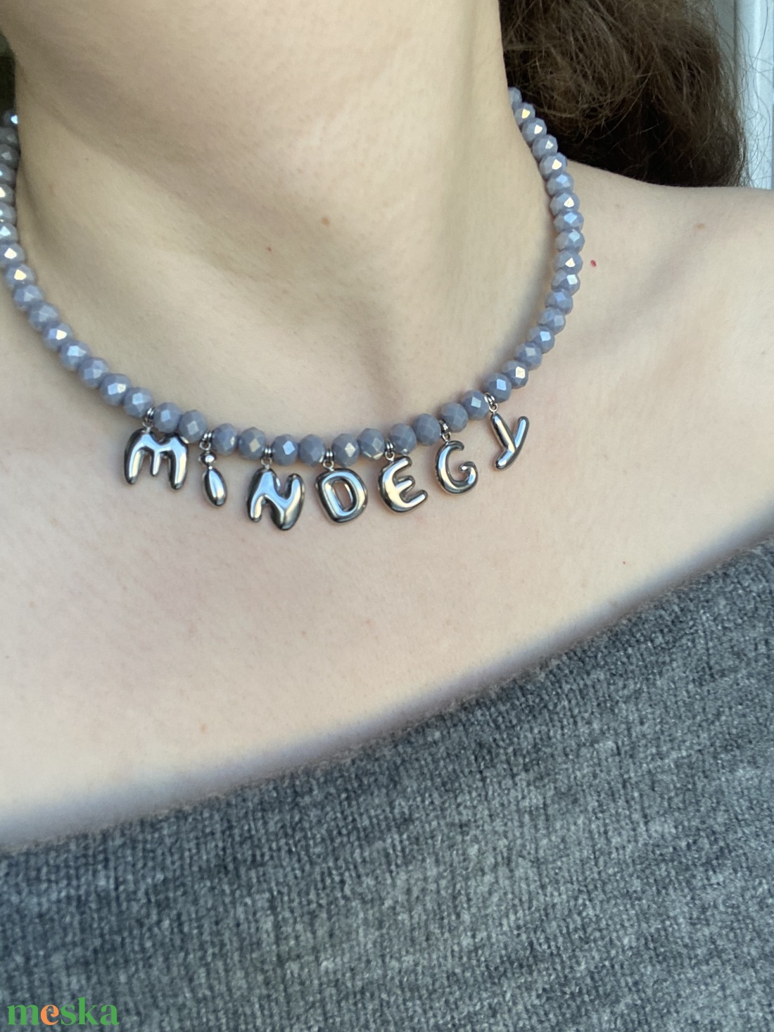 Choker MINDEGY - ékszer - nyaklánc - bogyós nyaklánc - Meska.hu