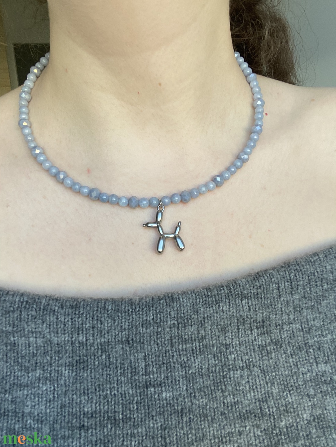 Choker  - ékszer - nyaklánc - bogyós nyaklánc - Meska.hu