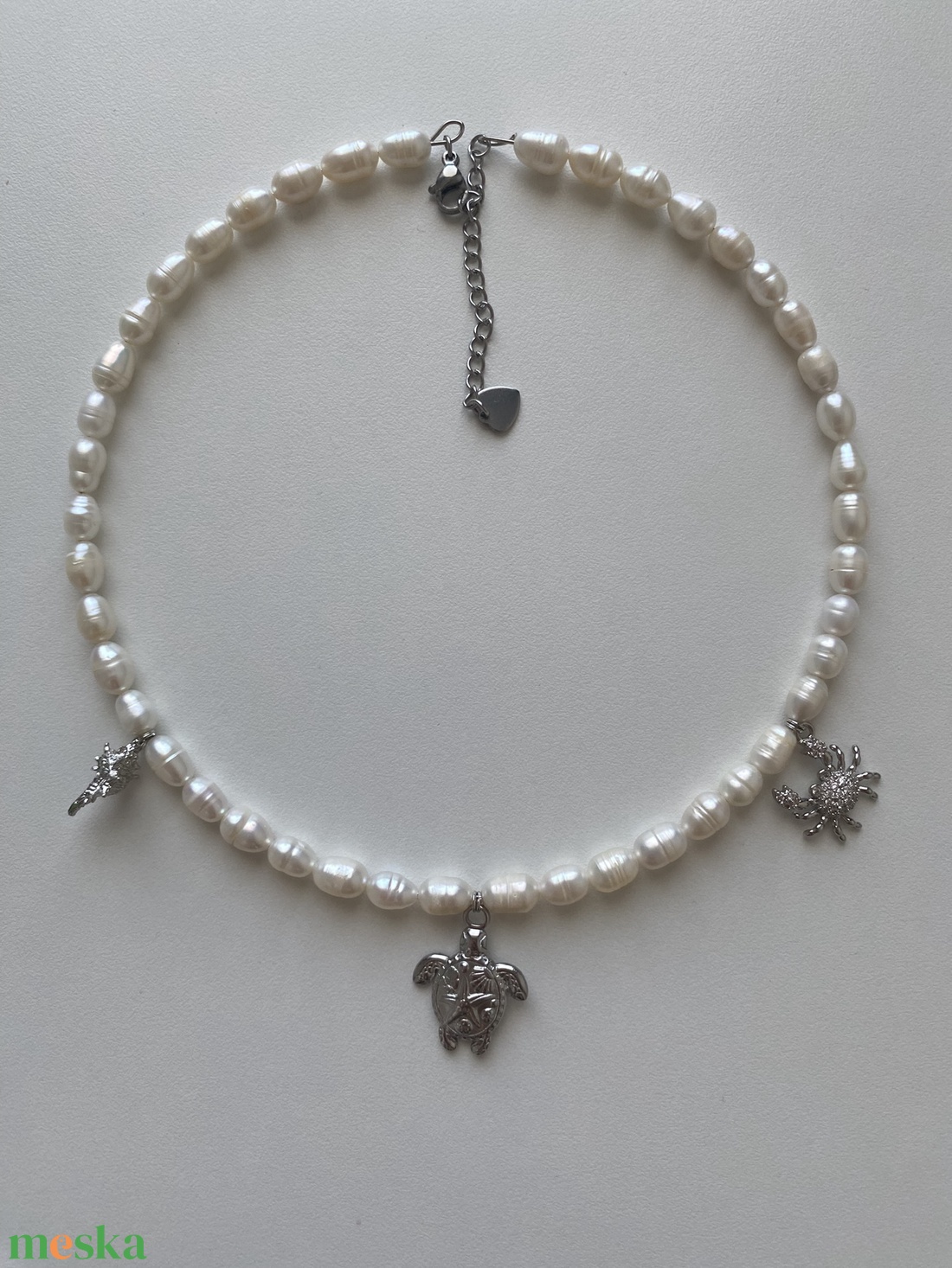 Nyaklánc  - ékszer - nyaklánc - gyöngyös nyaklánc - Meska.hu