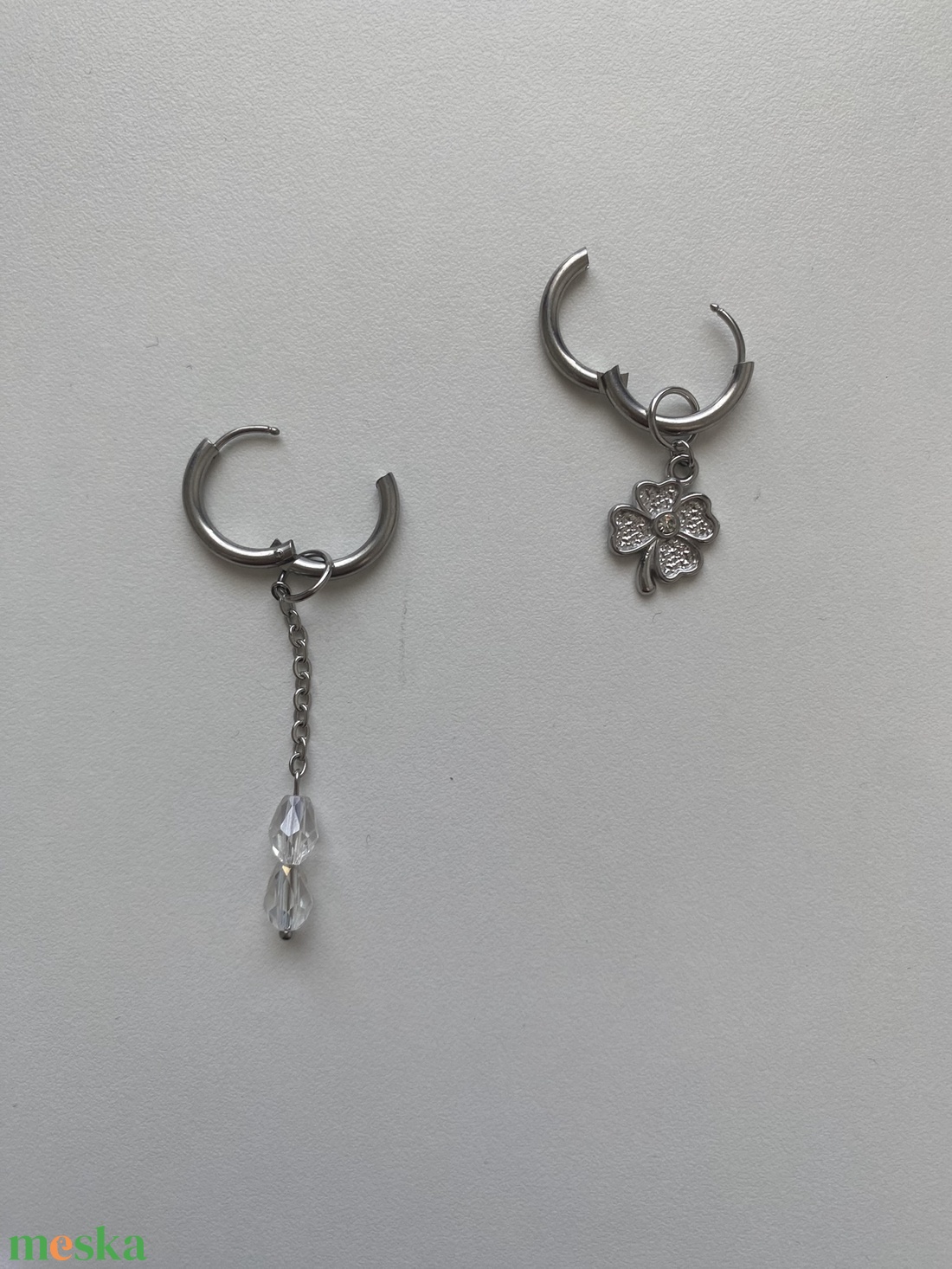 Aszimmetrikus fülbevaló - ékszer - fülbevaló - lógó fülbevaló - Meska.hu