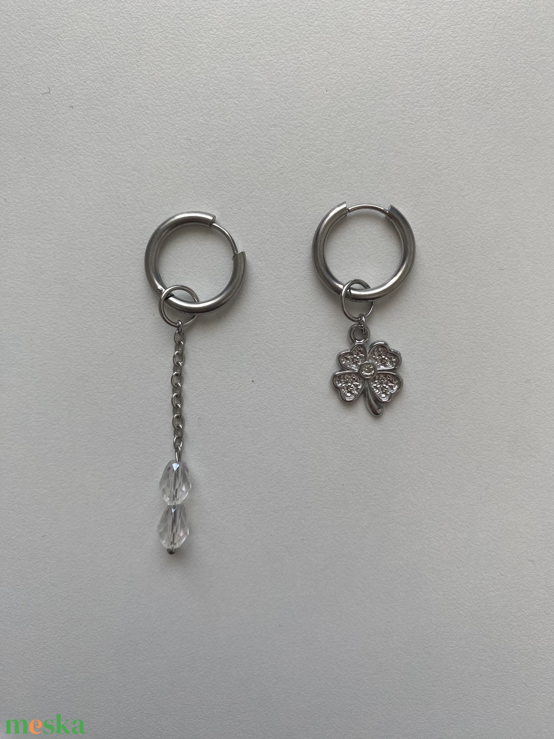 Aszimmetrikus fülbevaló - ékszer - fülbevaló - lógó fülbevaló - Meska.hu