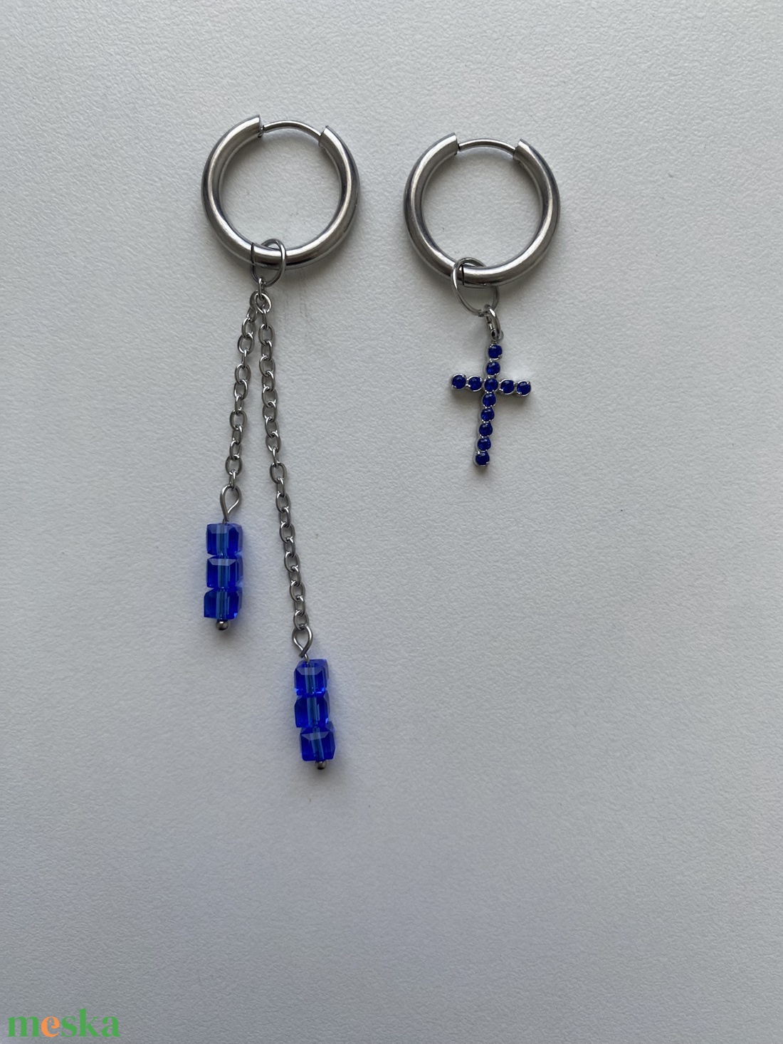 Aszimmetrikus fülbevaló - ékszer - fülbevaló - lógó fülbevaló - Meska.hu