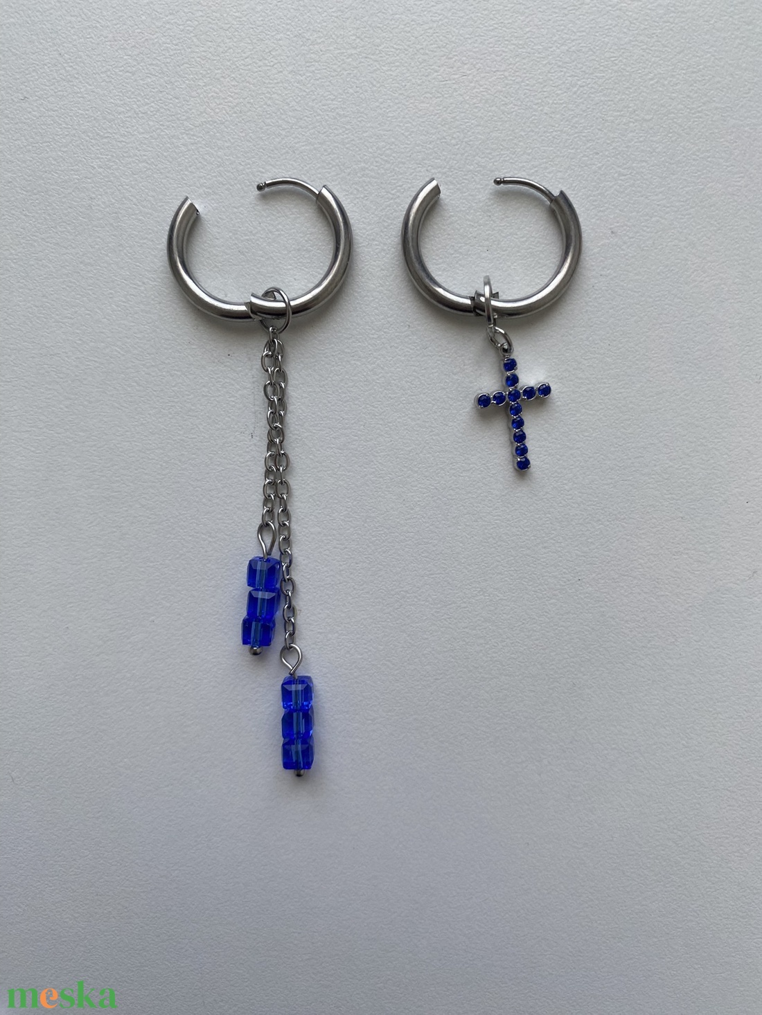 Aszimmetrikus fülbevaló - ékszer - fülbevaló - lógó fülbevaló - Meska.hu