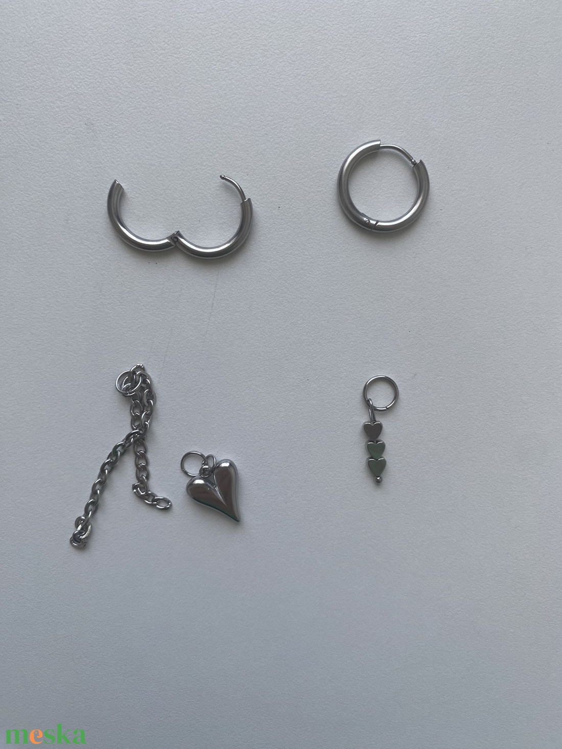 Aszimmetrikus fülbevaló - ékszer - fülbevaló - lógó fülbevaló - Meska.hu