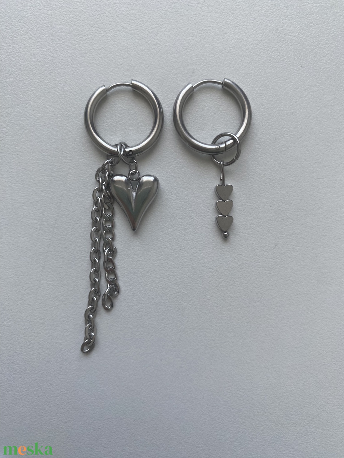 Aszimmetrikus fülbevaló - ékszer - fülbevaló - lógó fülbevaló - Meska.hu