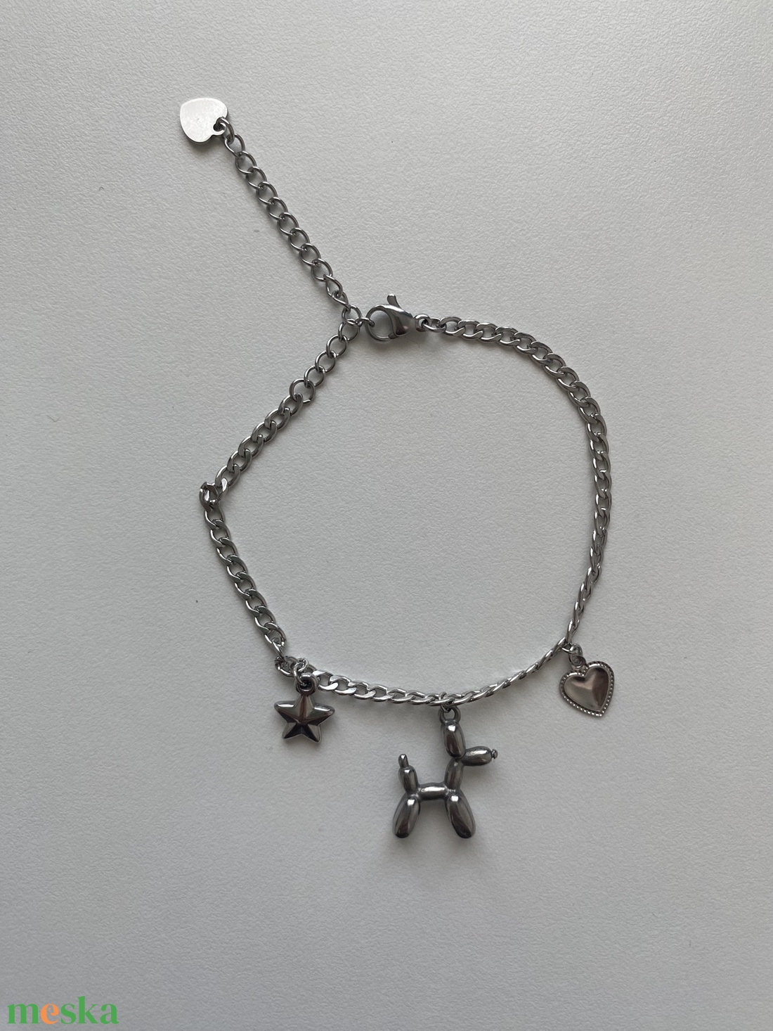 Acél karkötő - ékszer - karkötő - charm karkötő - Meska.hu