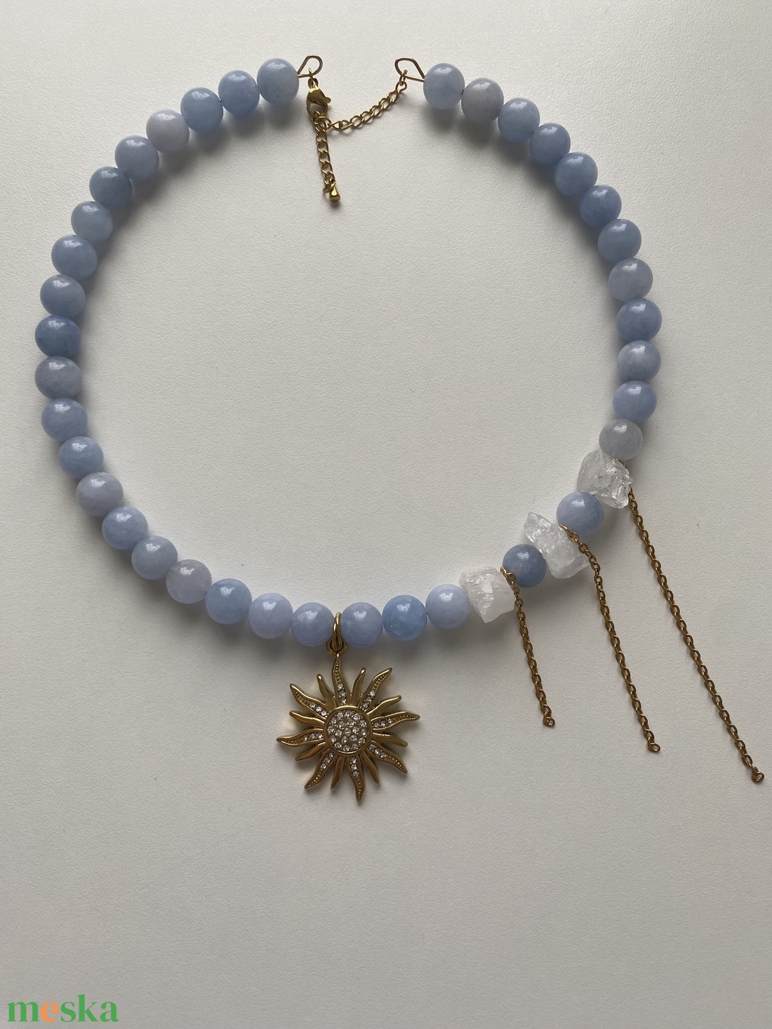 Choker  - ékszer - nyaklánc - gyöngyös nyaklánc - Meska.hu