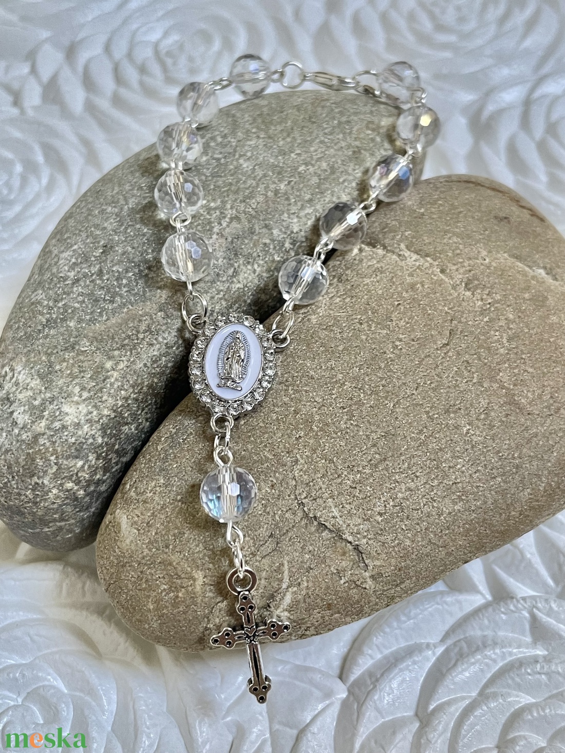 Autós rózsafüzér, tizedes rózsafüzér Swarovski kristályokból - otthon & életmód - vallás - lánc & füzér - Meska.hu Autós rózsafüzér, tizedes rózsafüzér Swarovski kristályokból - otthon & életmód - vallás - lánc & füzér - Meska.hu