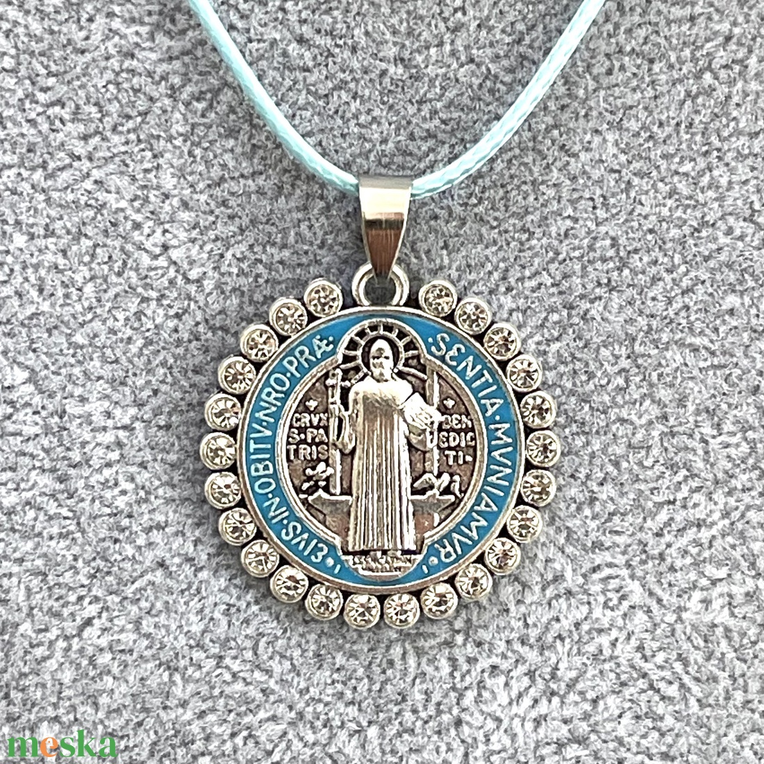 Szent Benedek medál nyaklánc amulett - ékszer - nyaklánc - medálos nyaklánc - Meska.hu Szent Benedek medál nyaklánc amulett - ékszer - nyaklánc - medálos nyaklánc - Meska.hu