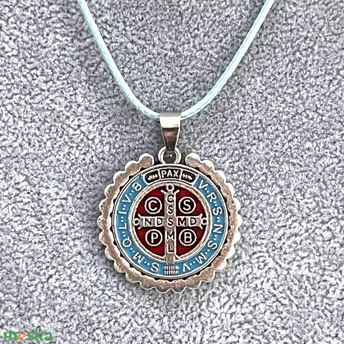 Szent Benedek medál nyaklánc amulett - ékszer - nyaklánc - medálos nyaklánc - Meska.hu Szent Benedek medál nyaklánc amulett - ékszer - nyaklánc - medálos nyaklánc - Meska.hu