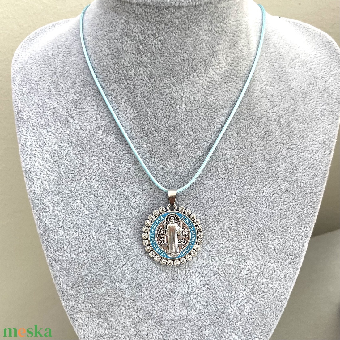 Szent Benedek medál nyaklánc amulett - ékszer - nyaklánc - medálos nyaklánc - Meska.hu Szent Benedek medál nyaklánc amulett - ékszer - nyaklánc - medálos nyaklánc - Meska.hu