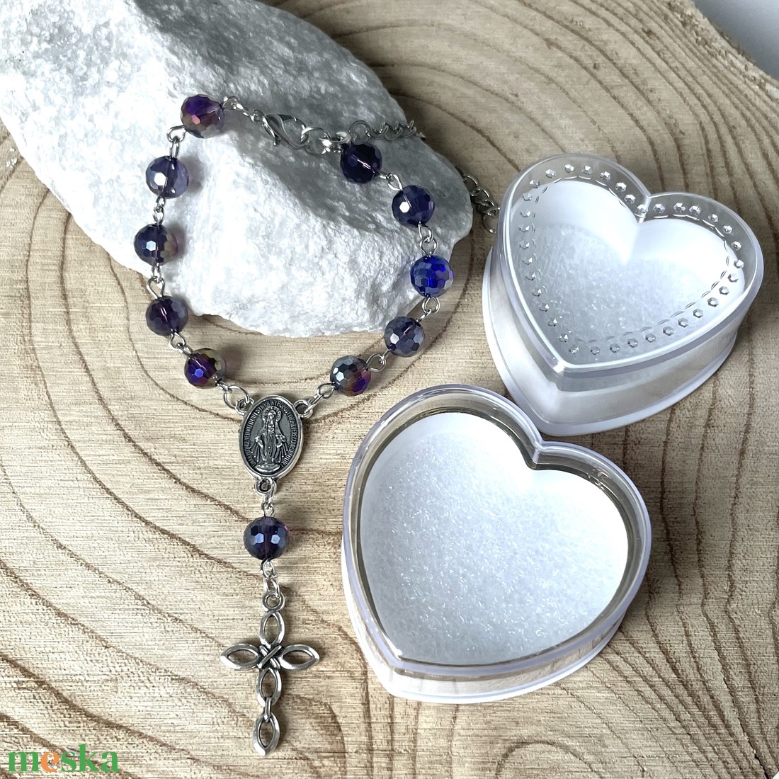 Autós rózsafüzér, tizedes rózsafüzér Swarovski kristályokból - otthon & életmód - vallás - lánc & füzér - Meska.hu Autós rózsafüzér, tizedes rózsafüzér Swarovski kristályokból - otthon & életmód - vallás - lánc & füzér - Meska.hu