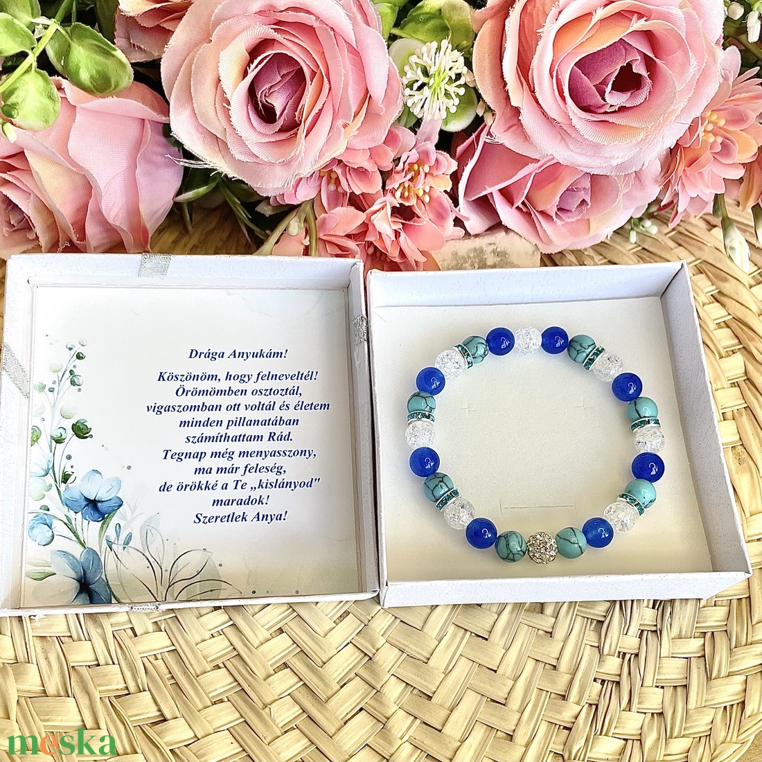 Örömanya szülőköszöntő ajándék ásvány karkötő shamballa dísszel díszdobozban kísérő szöveggel - esküvő - emlék & ajándék - szülőköszöntő ajándék - Meska.hu Örömanya szülőköszöntő ajándék ásvány karkötő shamballa dísszel díszdobozban kísérő szöveggel - esküvő - emlék & ajándék - szülőköszöntő ajándék - Meska.hu