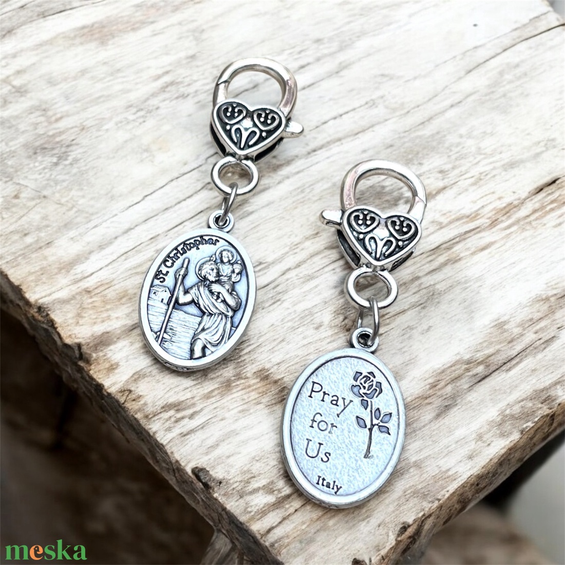 Szent Kristóf amulett kulcstartó táskadísz - táska & tok - kulcstartó & táskadísz - kulcstartó - Meska.hu Szent Kristóf amulett kulcstartó táskadísz - táska & tok - kulcstartó & táskadísz - kulcstartó - Meska.hu