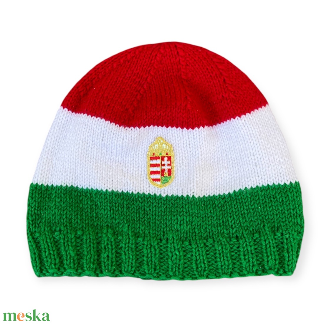 Magyar nemzeti színű kötött sapka címerres - ruha & divat - sál, sapka, kendő - sapka - Meska.hu Magyar nemzeti színű kötött sapka címerres - ruha & divat - sál, sapka, kendő - sapka - Meska.hu