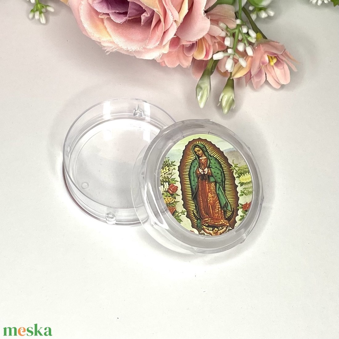 Rózsafüzér tartó kerek dobozka tégely szent képpel 001 5558524 - ékszer - ékszertartó - ékszerdoboz - Meska.hu Rózsafüzér tartó kerek dobozka tégely szent képpel 001 5558524 - ékszer - ékszertartó - ékszerdoboz - Meska.hu