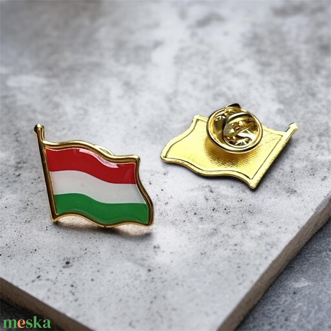 Magyar nemzeti zászló kokárda kitűző - ékszer - kitűző és bross - kitűző - Meska.hu