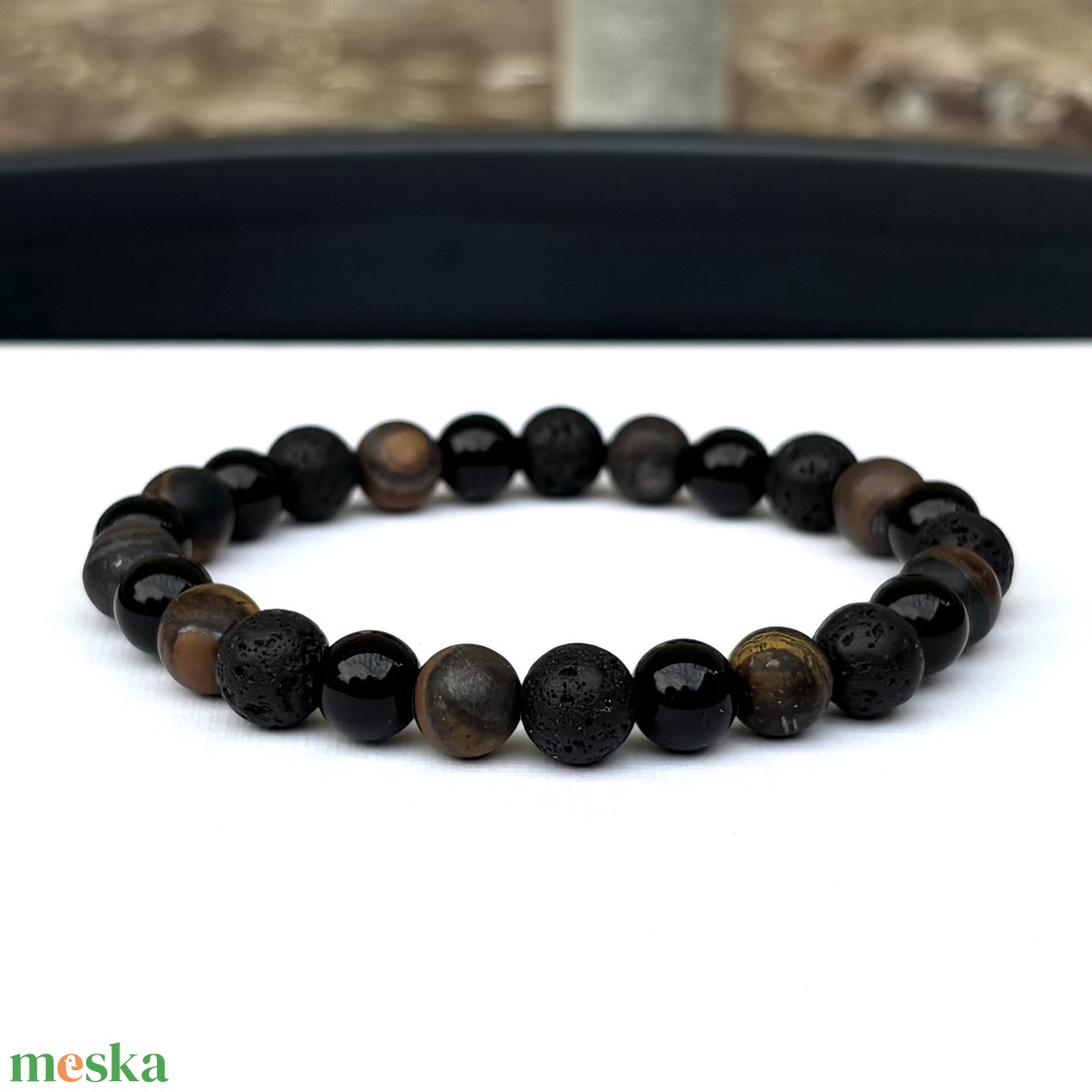 Ásványkarkötő matt UNISEX férfi fiú 17 5584446 - ékszer - karkötő - ásványkarkötő - Meska.hu Ásványkarkötő matt UNISEX férfi fiú 17 5584446 - ékszer - karkötő - ásványkarkötő - Meska.hu