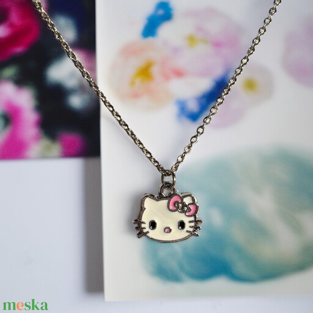 Hello Kitty medál nemesacél kapcsos láncon - ékszer - nyaklánc - medálos nyaklánc - Meska.hu Hello Kitty medál nemesacél kapcsos láncon - ékszer - nyaklánc - medálos nyaklánc - Meska.hu
