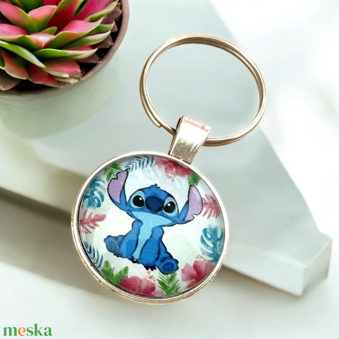 Üveglencsés fém kulcstartó - Stitch - táska & tok - kulcstartó & táskadísz - kulcstartó - Meska.hu Üveglencsés fém kulcstartó - Stitch - táska & tok - kulcstartó & táskadísz - kulcstartó - Meska.hu