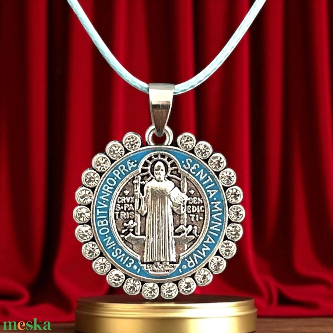 Szent Benedek medál nyaklánc amulett - ékszer - nyaklánc - medálos nyaklánc - Meska.hu Szent Benedek medál nyaklánc amulett - ékszer - nyaklánc - medálos nyaklánc - Meska.hu