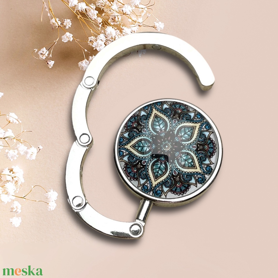 Mandala mintás Táska Akasztó Táskaakasztó - táska & tok - kulcstartó & táskadísz - táskaakasztó - Meska.hu
