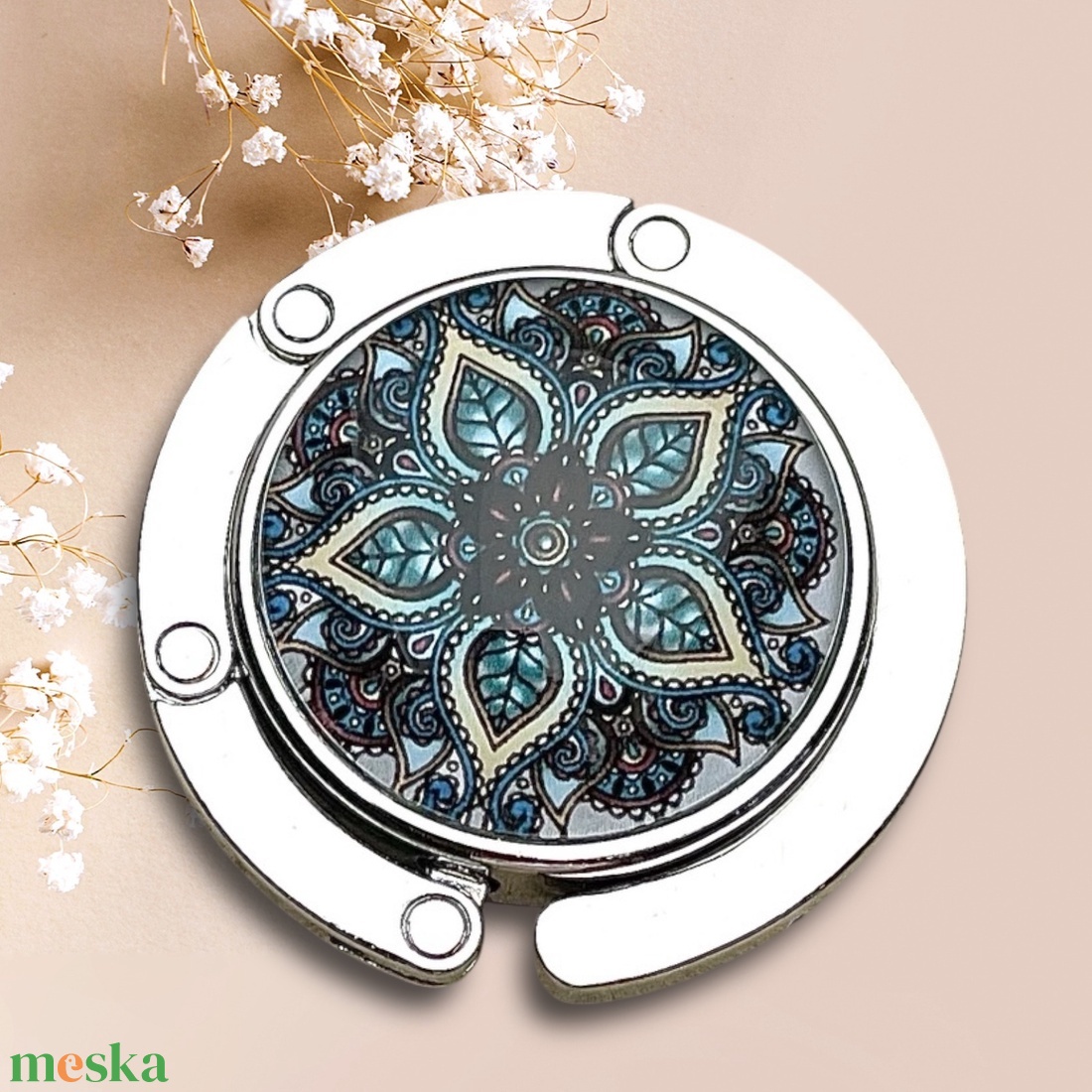 Mandala mintás Táska Akasztó Táskaakasztó - táska & tok - kulcstartó & táskadísz - táskaakasztó - Meska.hu