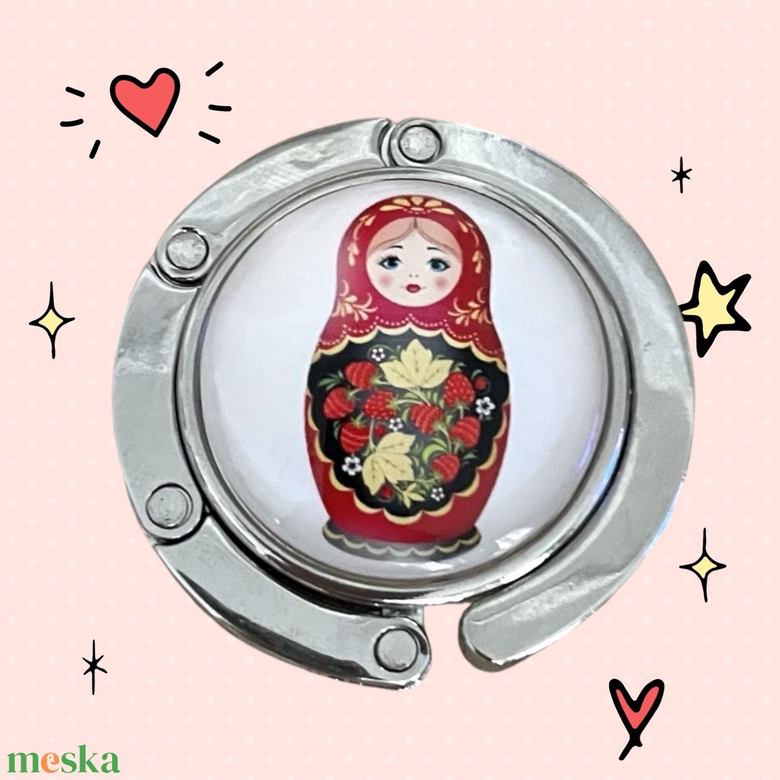 Matrjoska baba mintázatú Üveglencsés Táska Akasztó Táskaakasztó - táska & tok - kulcstartó & táskadísz - táskaakasztó - Meska.hu Matrjoska baba mintázatú Üveglencsés Táska Akasztó Táskaakasztó - táska & tok - kulcstartó & táskadísz - táskaakasztó - Meska.hu