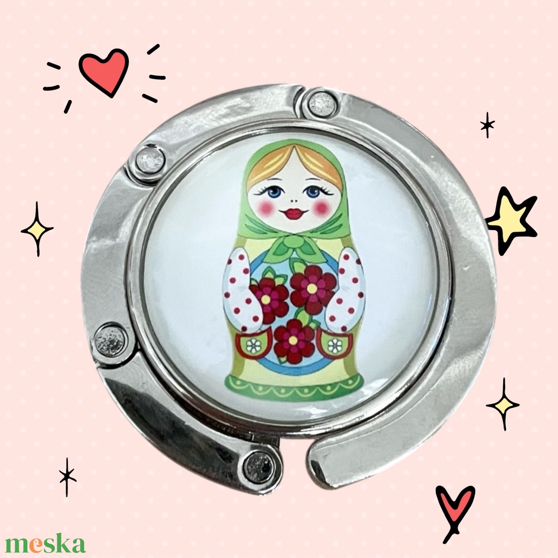 Matrjoska baba mintázatú Üveglencsés Táska Akasztó Táskaakasztó - táska & tok - kulcstartó & táskadísz - táskaakasztó - Meska.hu Matrjoska baba mintázatú Üveglencsés Táska Akasztó Táskaakasztó - táska & tok - kulcstartó & táskadísz - táskaakasztó - Meska.hu