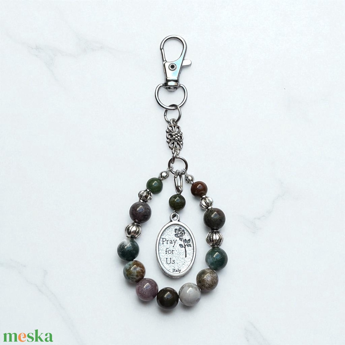 Szent Kristóf védelmező amulett kulcstartó indiai achát ásványgyöngyökből 5601989 - táska & tok - kulcstartó & táskadísz - kulcstartó - Meska.hu Szent Kristóf védelmező amulett kulcstartó indiai achát ásványgyöngyökből 5601989 - táska & tok - kulcstartó & táskadísz - kulcstartó - Meska.hu