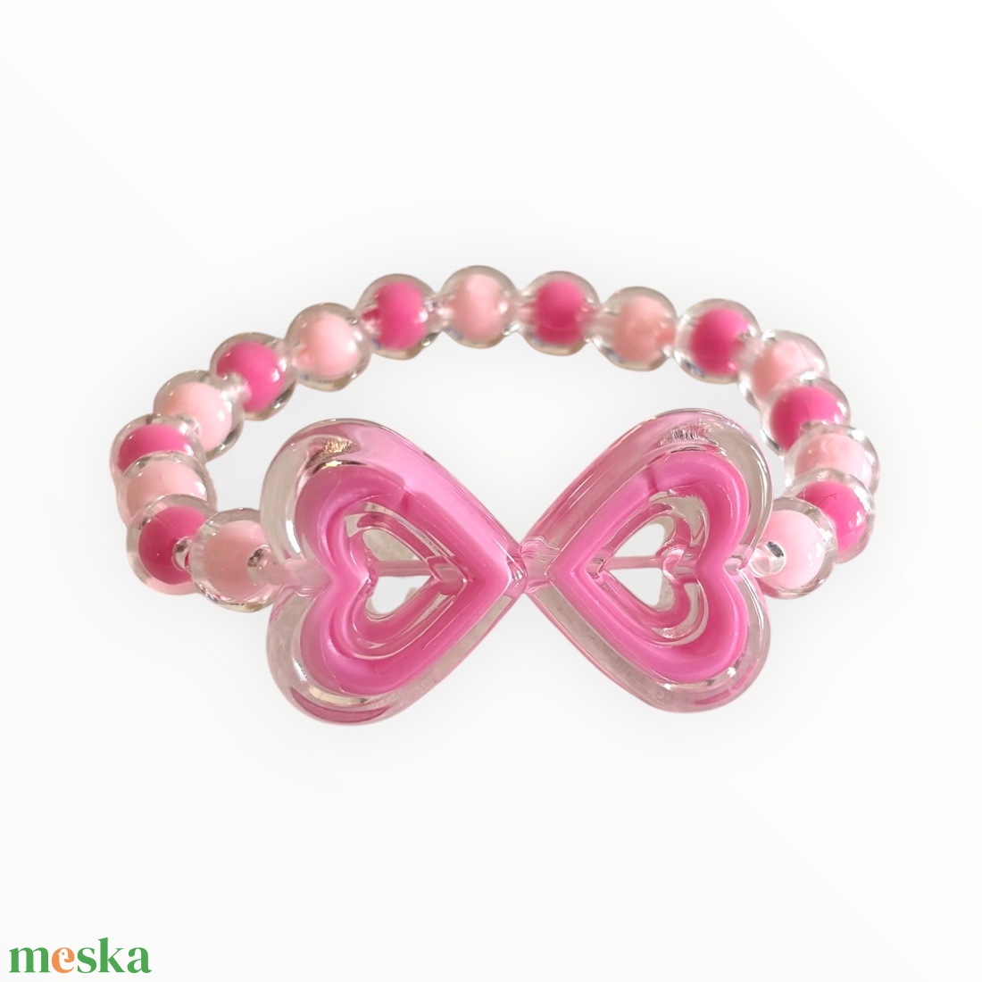 Kislány gyerek méretű gyöngyös karkötő 14 cm 5638422 - ékszer - karkötő - gyöngyös karkötő - Meska.hu