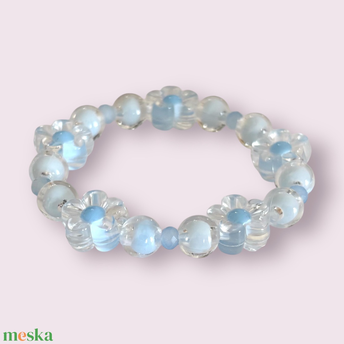 Kislány gyerek méretű gyöngyös karkötő 13 cm 5641701 - ékszer - karkötő - gyöngyös karkötő - Meska.hu