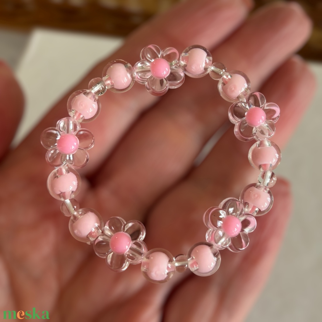 Kislány gyerek méretű gyöngyös karkötő 13 cm 5641705 - ékszer - karkötő - gyöngyös karkötő - Meska.hu