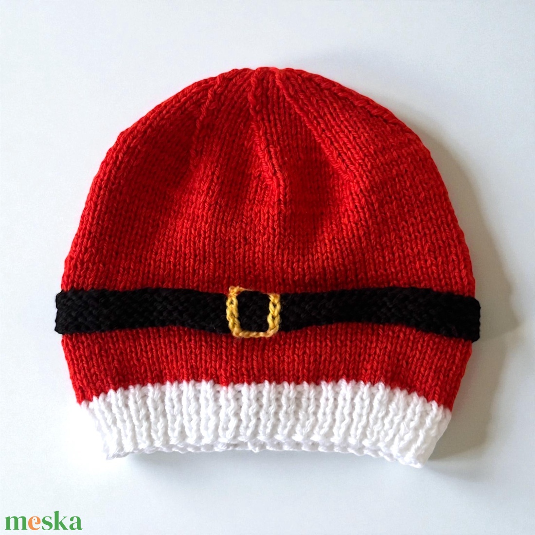 Kötött Baba gyermek sapka mikulás öv mintás 6-18 hónapos kor 5637138 - táska & tok - kulcstartó & táskadísz - táskadísz - Meska.hu