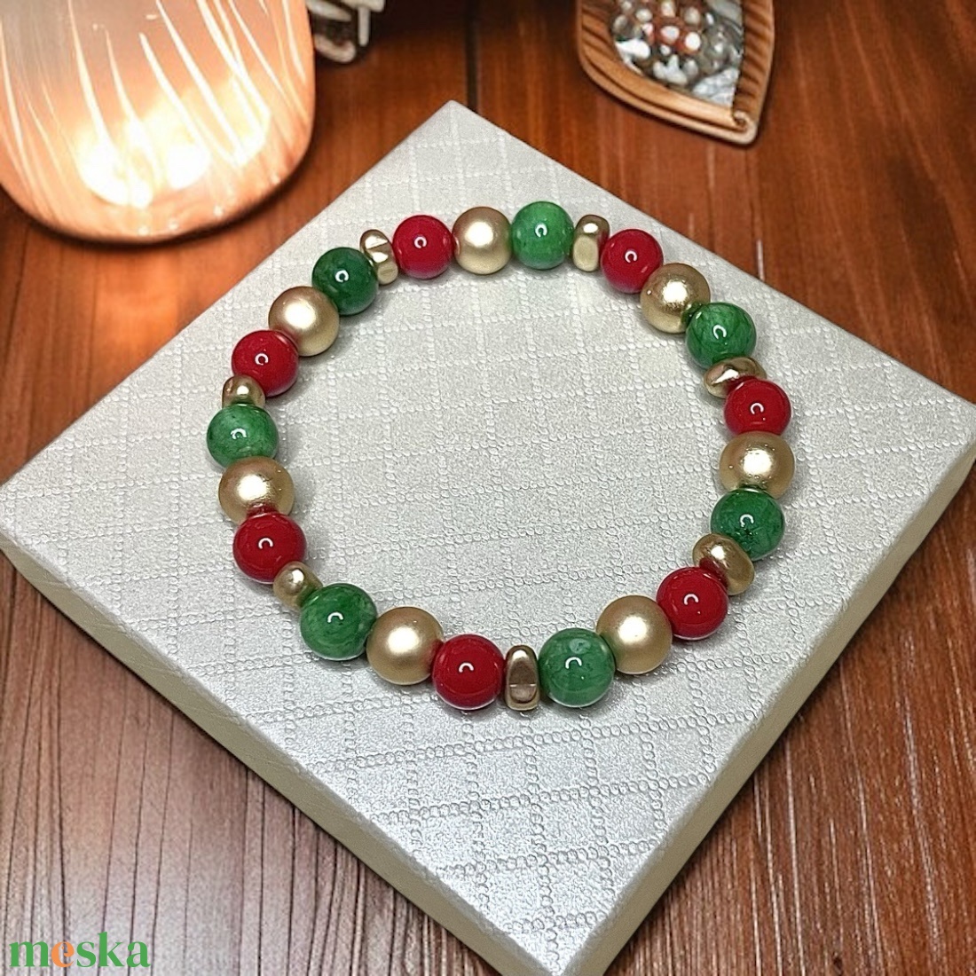 Női karácsonyi ásványkarkötő 5412541 - ékszer - karkötő - ásványkarkötő - Meska.hu