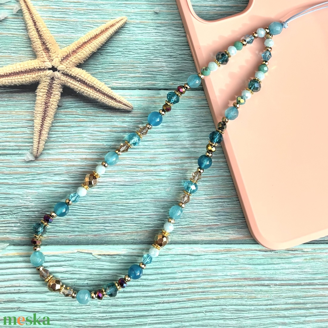 Mobiltelefon dísz mobil charm telefon telefondísz ásványgyönygökből ajándékdobozzal 5669925 - táska & tok - kulcstartó & táskadísz - táskadísz - Meska.hu