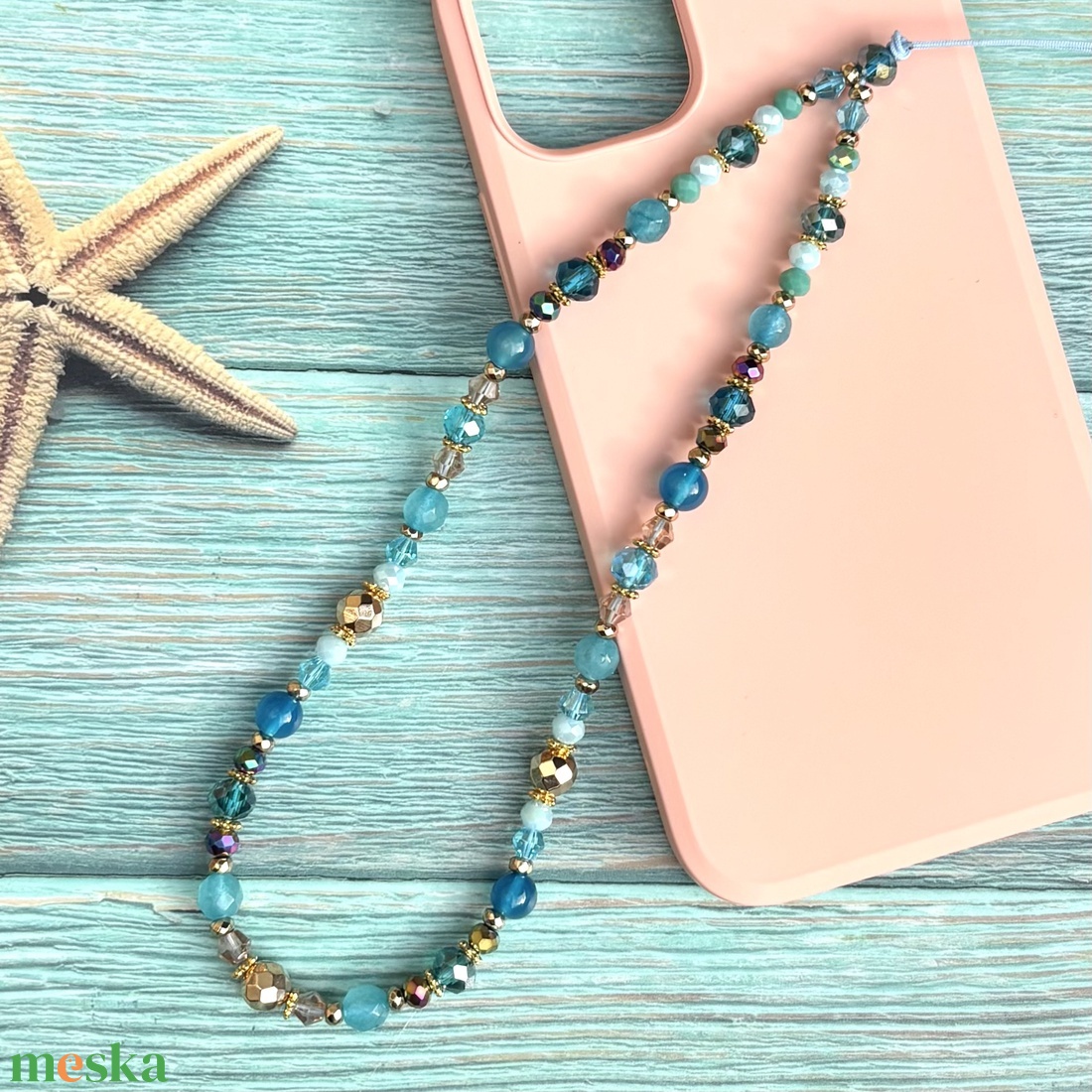 Mobiltelefon dísz mobil charm telefon telefondísz ásványgyönygökből ajándékdobozzal 5673744 - táska & tok - kulcstartó & táskadísz - táskadísz - Meska.hu