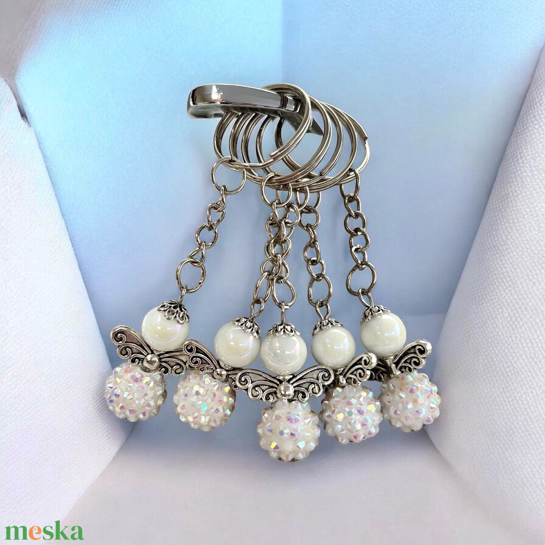 Angyali ragyogás csillogó angyal kulcstartó  - táska & tok - kulcstartó & táskadísz - kulcstartó - Meska.hu