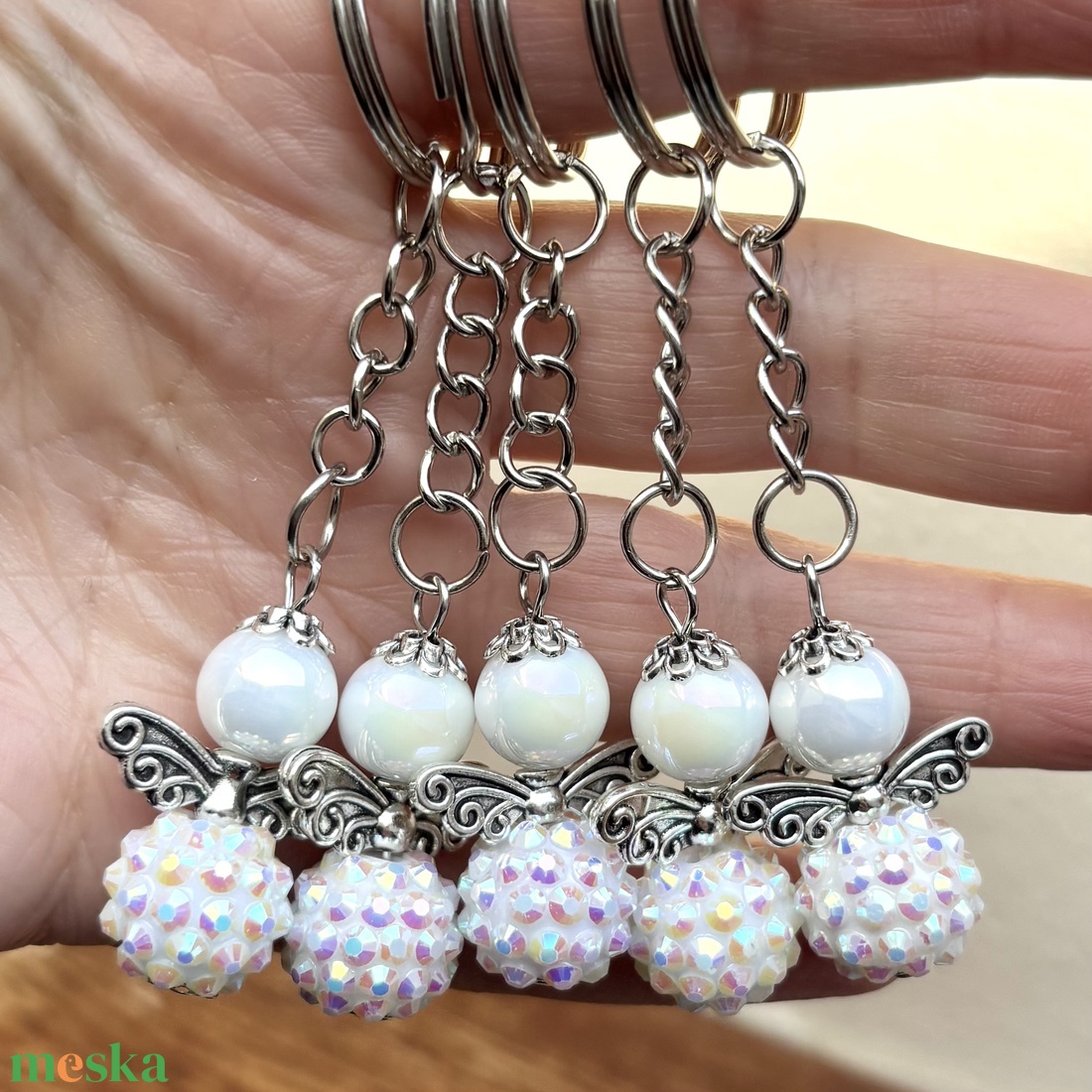 Angyali ragyogás csillogó angyal kulcstartó  - táska & tok - kulcstartó & táskadísz - kulcstartó - Meska.hu