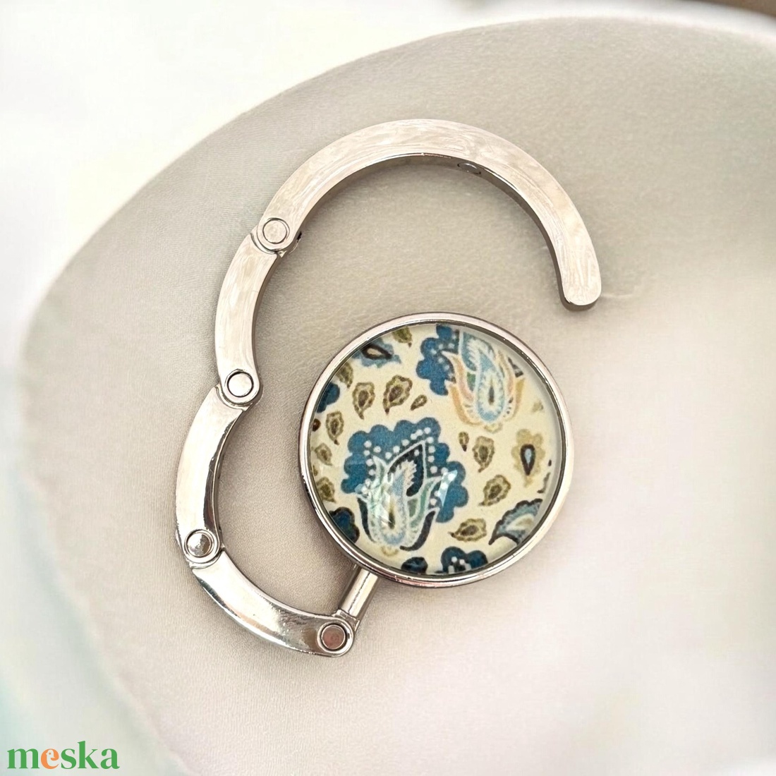 Paisley mandala mintás Táska Akasztó Táskaakasztó  - táska & tok - kulcstartó & táskadísz - táskaakasztó - Meska.hu