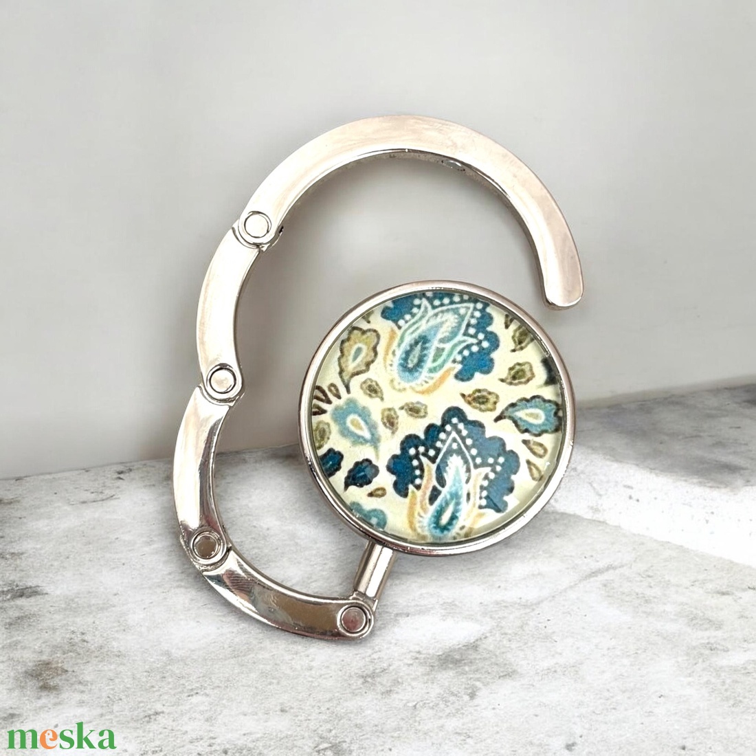 Paisley mandala mintás Táska Akasztó Táskaakasztó  - táska & tok - kulcstartó & táskadísz - táskaakasztó - Meska.hu