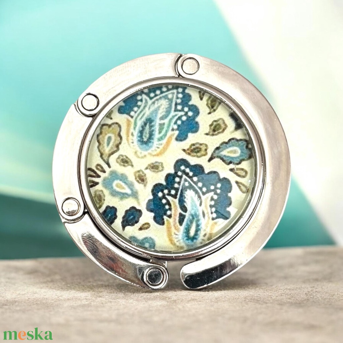 Paisley mandala mintás Táska Akasztó Táskaakasztó  - táska & tok - kulcstartó & táskadísz - táskaakasztó - Meska.hu