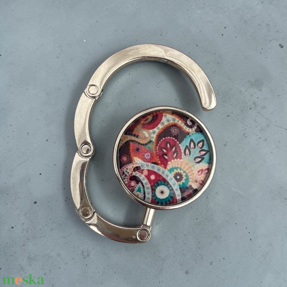 Paisley mandala mintás Táska Akasztó Táskaakasztó  - táska & tok - kulcstartó & táskadísz - táskaakasztó - Meska.hu