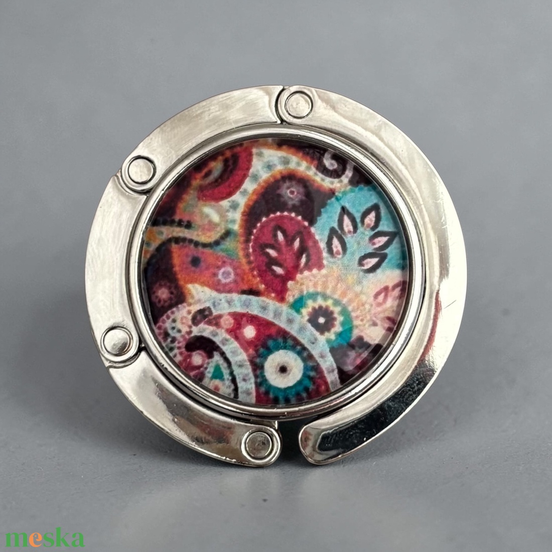 Paisley mandala mintás Táska Akasztó Táskaakasztó  - táska & tok - kulcstartó & táskadísz - táskaakasztó - Meska.hu